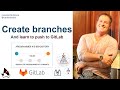 Create a new GitLab branch in BASH example