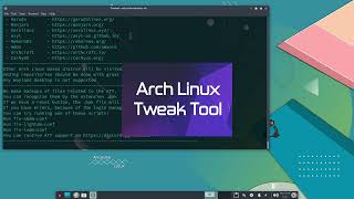 ArcoLinux : 3244 Archman and ArchLinux Tweak Tool (ATT) - Archman is supported