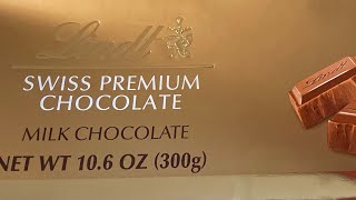 Lindt Milk Chocolate Swiss Premium Chocolate they have plain and other one comes with almond