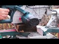 bosch gcm 800 sj 1250w sliding mitre saw work demo