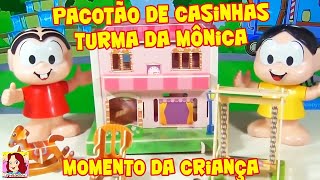 Turma da Monica   Pacotão de Casinhas #tiaCris  #turmadamonica #monicatoy