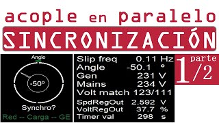 1/2 Sincronización y acople en paralelo entre Grupos Electrógenos o entre Generadores y la Red.