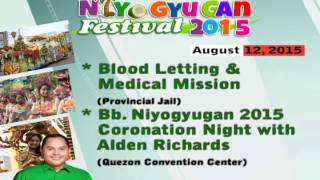 Niyogyugan Festival 2015 Schedule