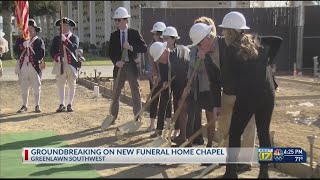 Greenlawn holds groundbreaking on new funeral home chapel