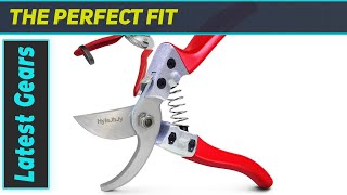 HyleJhJy Premium Bypass and Straight Tip Gardening Shears - Best Garden Clippers