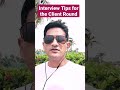 interview tips for the client round interview sap best youtube channel for self learning