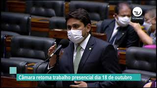 Câmara retoma trabalho presencial dia 18 de outubro - 29/09/21