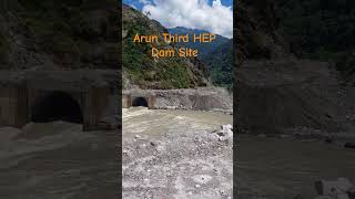 Arun Third Hydroelectric Project ( DAM Site ) Sankhuwasava #travel #youtubeshorts #viralvideo #nepal