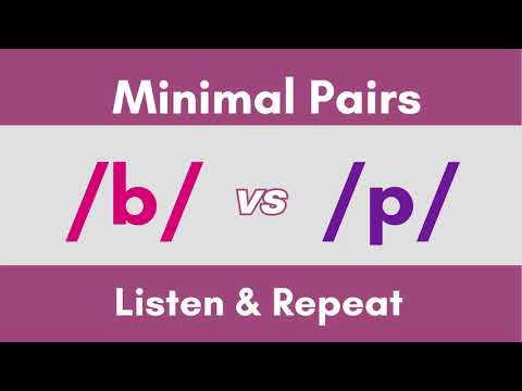 B Vs P #minimalpairs #consonantsounds #englishlisteningpractice # ...