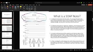 Basic SOAP Notes Lecture for Massage Therapy Client \