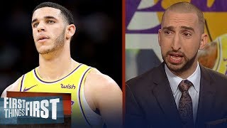 Nick Wright on Lonzo Ball: 'He's been the worst Laker by far' | NBA | FIRST THINGS FIRST