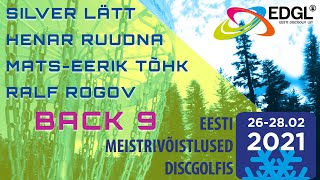 Eesti Talvised Meistrivõistlused Discgolfis 2021 MPO finaal Back 9