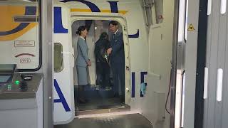 Boarding Boeing 787 DreamLiner Mongolian Airlines