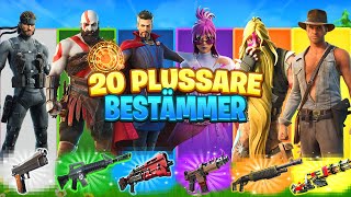 20 PLUSSARE BESTÄMMER MINA VAPEN I FORTNITE