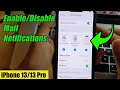 iPhone 13: How to Enable/Disable Mail Notifications on the Lock Screen/Notification Center/Banners