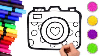 📸 Easy Camera Drawing | Fun Art Lesson for Kids 🎨 | Chiki Art