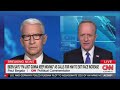 anderson cooper cracks up as guest flubs name in jest anyone could do that tucker