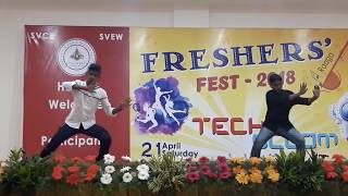 svce freshers fest || uppenantha e premaki || beat it || dance cover