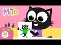 Las profesiones más artísticas de Milo | Milo, el gato #dibujos #niños