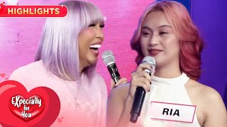 Vice Ganda rushes forward because of searchee Ria's pick-up line | EXpecially Fo