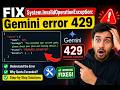 Fix Gemini API Error 429: Quota Exceeded on Free Tier (System.InvalidOperationException)