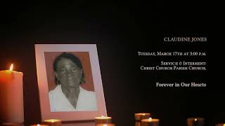 In Loving Memory if Claudine Jones - Obituary