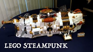 Building LEGO Captain Mayhem's Steampunk Party Barge (Timelapse)