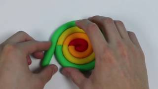 How to Make a GIANT Play Doh Rainbow Lollipop! DIY Play Dough Sweet Treats