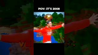 Messi Vs Ronaldo in Minecraft Part 2 💀🔥🐐 #edit #viral #football #shorts