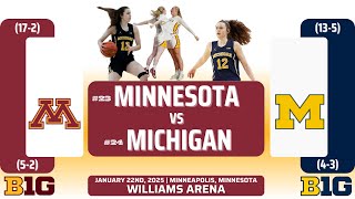 No. 23 Minnesota vs No. 24 Michigan | Big Ten | 1.22.25