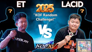 KOFXV  👽 ET (3 Random) Vs LACID (3 Random)  Best Fights KOF15