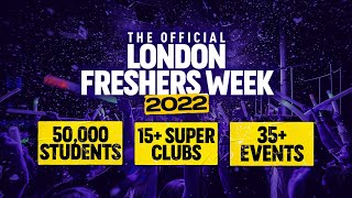 THE 2022 OFFICIAL LONDON FRESHERS WRISTBAND! 4 WEEKS / 35+ EVENTS / 15+ SUPERCLUBS!