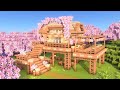 Minecraft |  How to Build a Cafe 🌸| Mizuno's 16 Craft Resource Pack