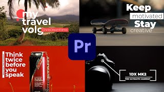 In-depth How to Import, Organize, and Use MOGRTs | Premiere Pro 2020 CC