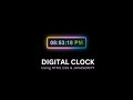 Digital Clock Using HTML CSS & JavaScript | JavaScript Clock Project