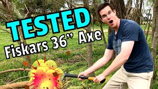 TESTED! FISKARS X27 Super Splitting Axe 36\