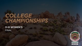 Portland vs. Middlebury | D-III Women's Final | College Championships 2021