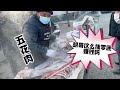 东北集上卖肉场景，三农，农村生活，杀猪过年，买肉【胡哥猪肉】