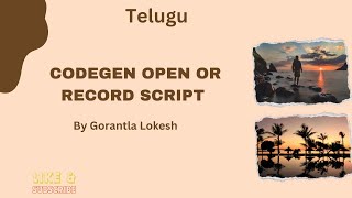 Part 4: Playwright Codegen Open or Record Script | #telugu #playwright #csharp