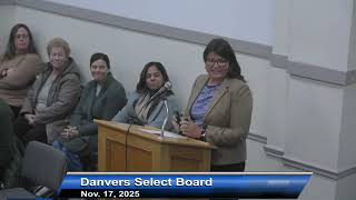 Danvers Select Board- 11/17/25