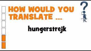 SWEDISH TRANSLATION QUIZ = hungerstrejk