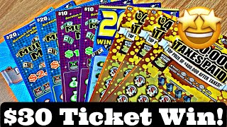 $30 TICKET WIN! PLAYING BIG $20 AND $30 TICKETS $110 IN GEORGIA LOTTERY TICKETS!