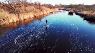 De eerste schaatsers