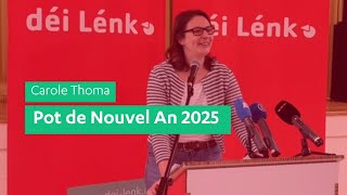 Neijoerschried 2025 - Carole Thoma (Co-Spriecherin vun déi Lénk)