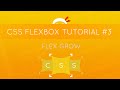 CSS Flexbox Tutorial #3 - Flex Grow