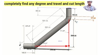 Calculation and fabrication of any degree travel with formula and cad