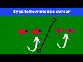 eyes follow mouse cursor using HTML CSS and JavaScript || html || css || JavaScript || #futureexam