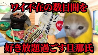 ワイが不在時に好き放題愚行を繰り返す旦那氏の日常 #猫マニ #猫ミーム