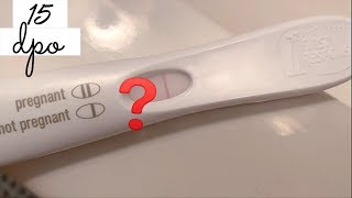 15 DPO Live Pregnancy Test | MISSED AF