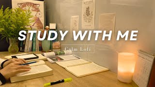 1.5 Hour Study with me 🌈 No Break | Deep focus music | Lofi Playlist | Calm \u0026 Chill